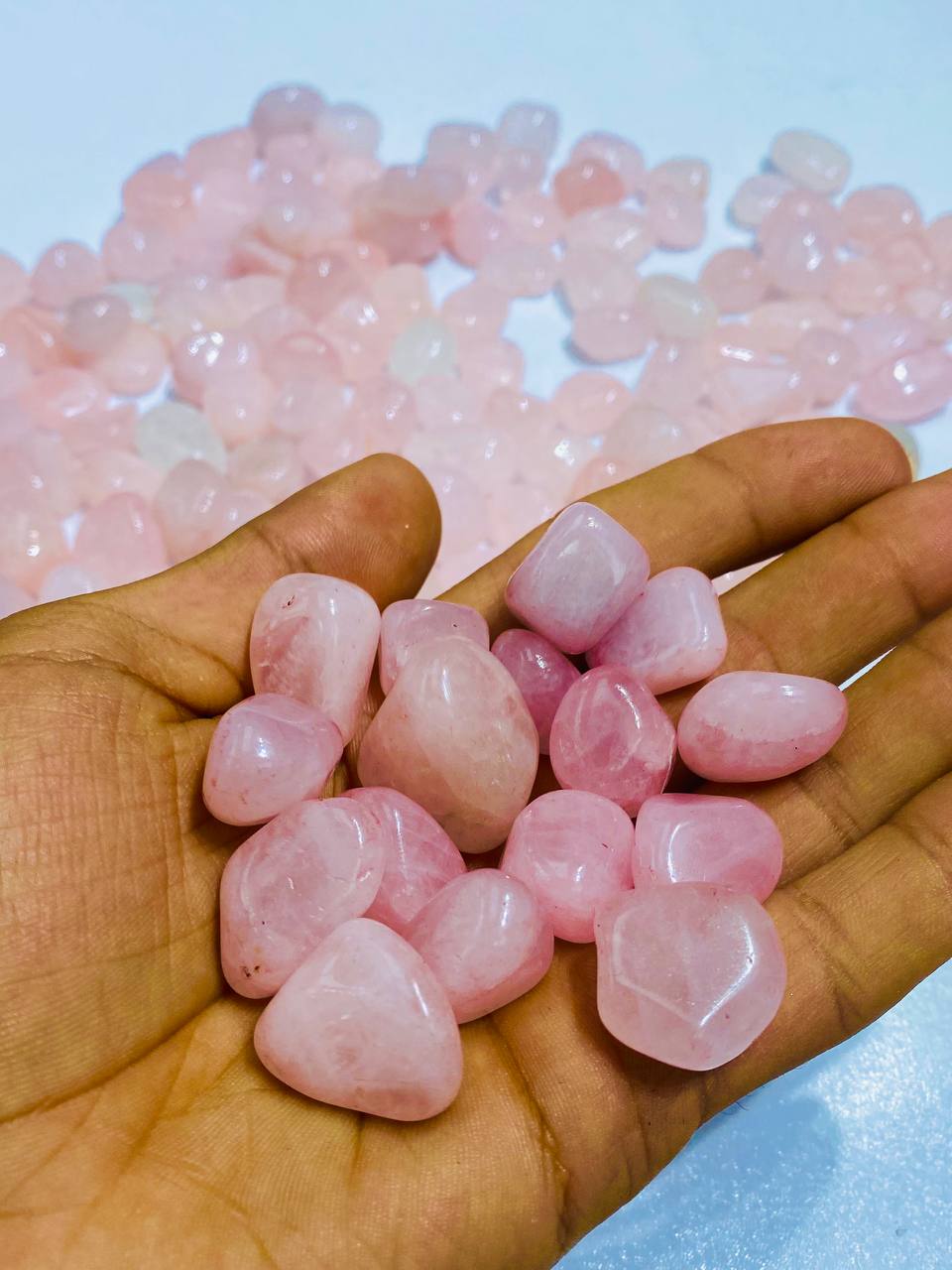 تامبل سنگ رز کوارتز 130 گرم